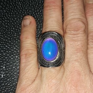 Vintage silver mood ring